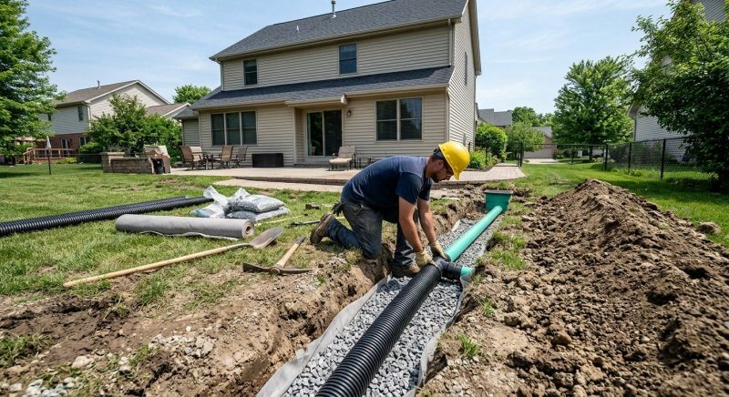 Landscaping Drainage Installation in Tuscaloosa, AL