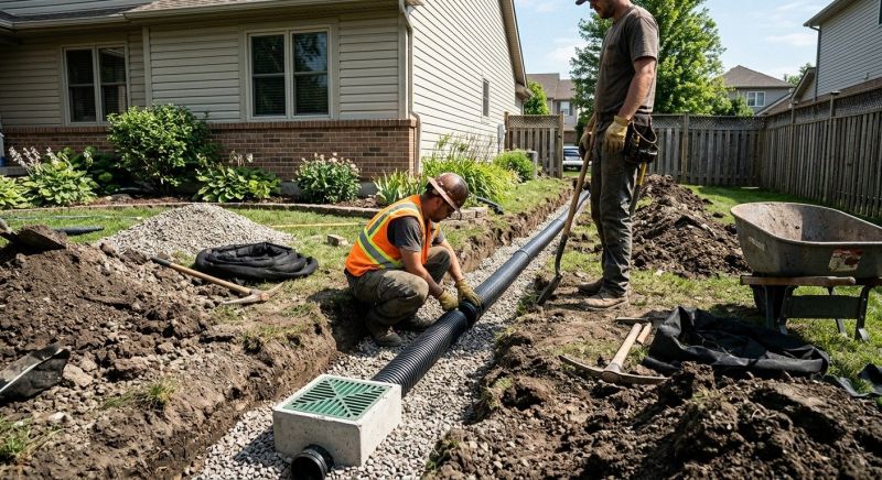 Garden Drainage Installation in Tuscaloosa, AL