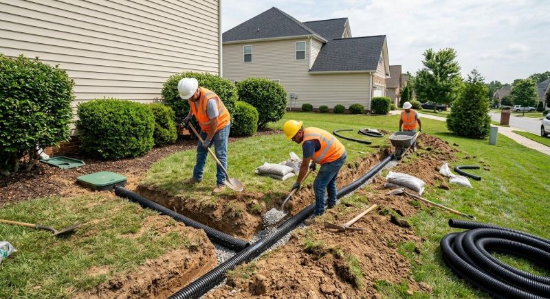 Yard Drain Installation in Tuscaloosa, AL